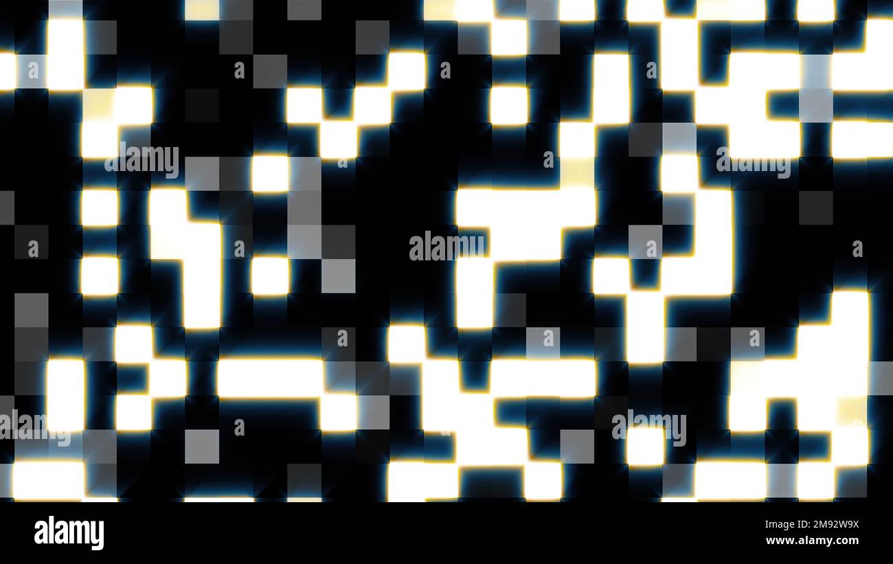 Flashing blocks. Computer generated 3d render Stock Photo
