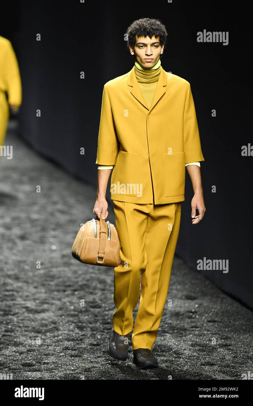 Milan, Italy. 16th Jan, 2023. Milan, Men Fashion Week, Fall Winter 2023