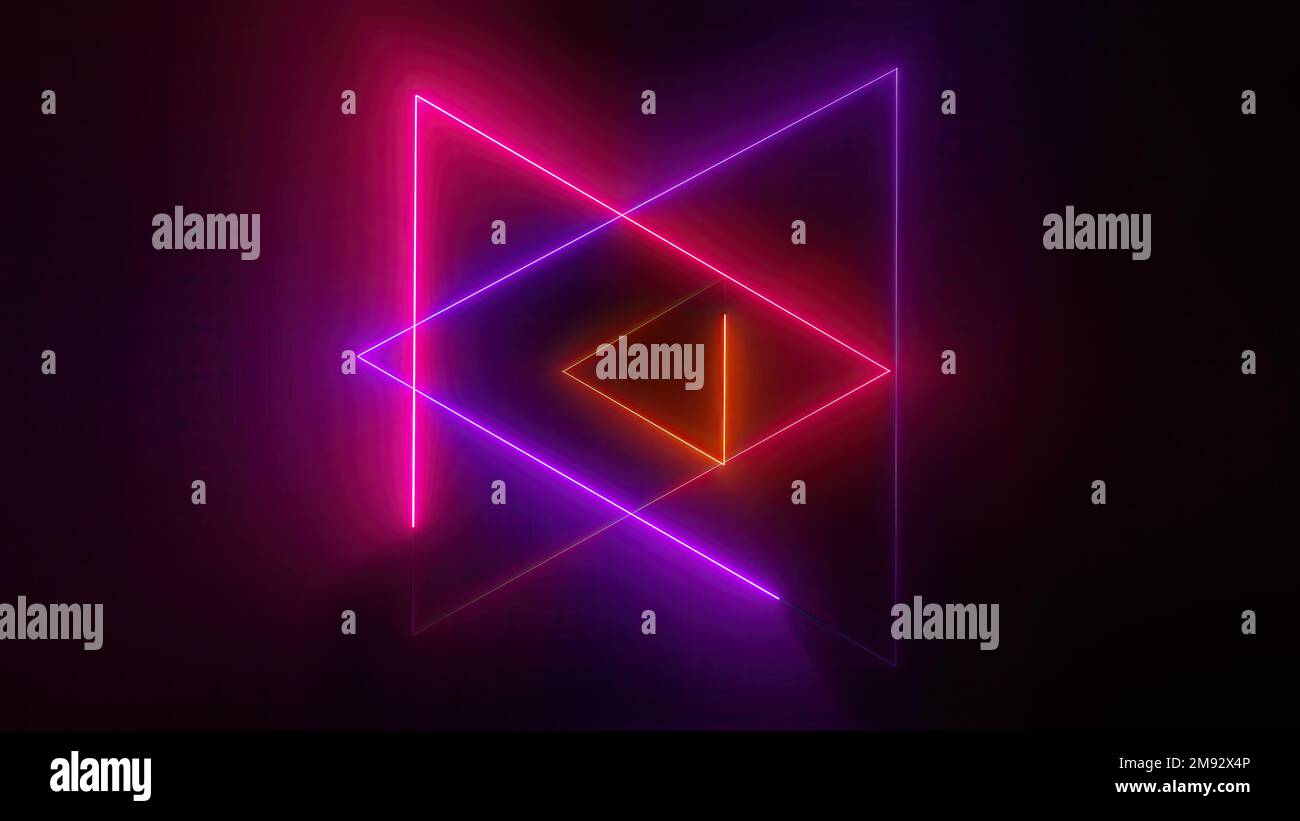Magic neon sign. Computer generated 3d render Stock Photo - Alamy