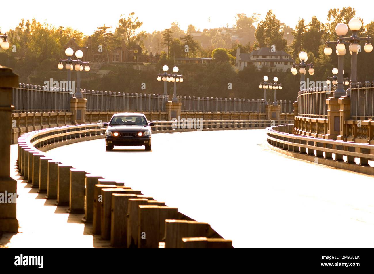 A Pasadena Colorado bridge in Los Angeles Stock Photo