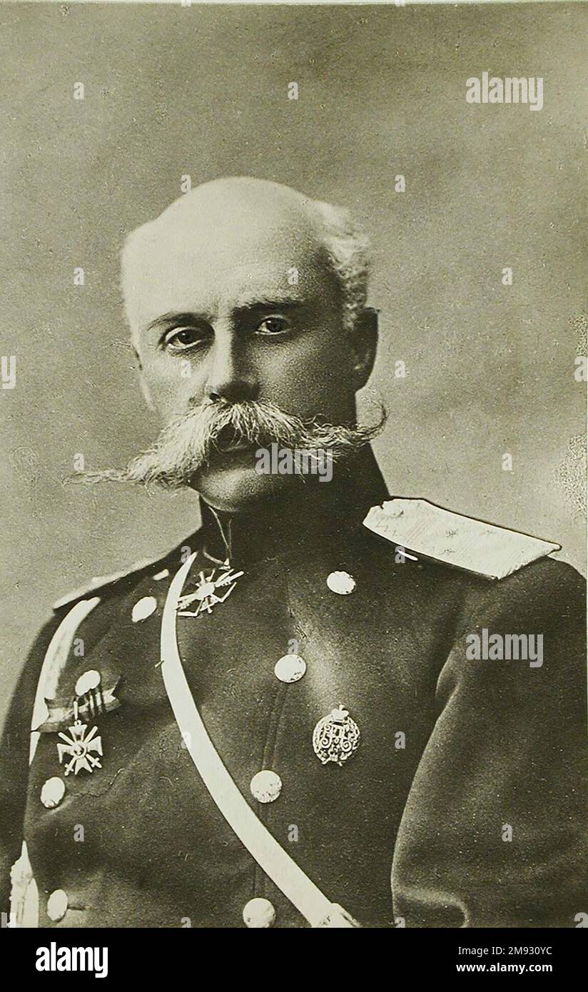 Alexander Fridrikhovich Brinken -  Rank/rank: General of Infantry Rank insignia in the picture: epaulettes and stars Lieutenant General Stock Photo