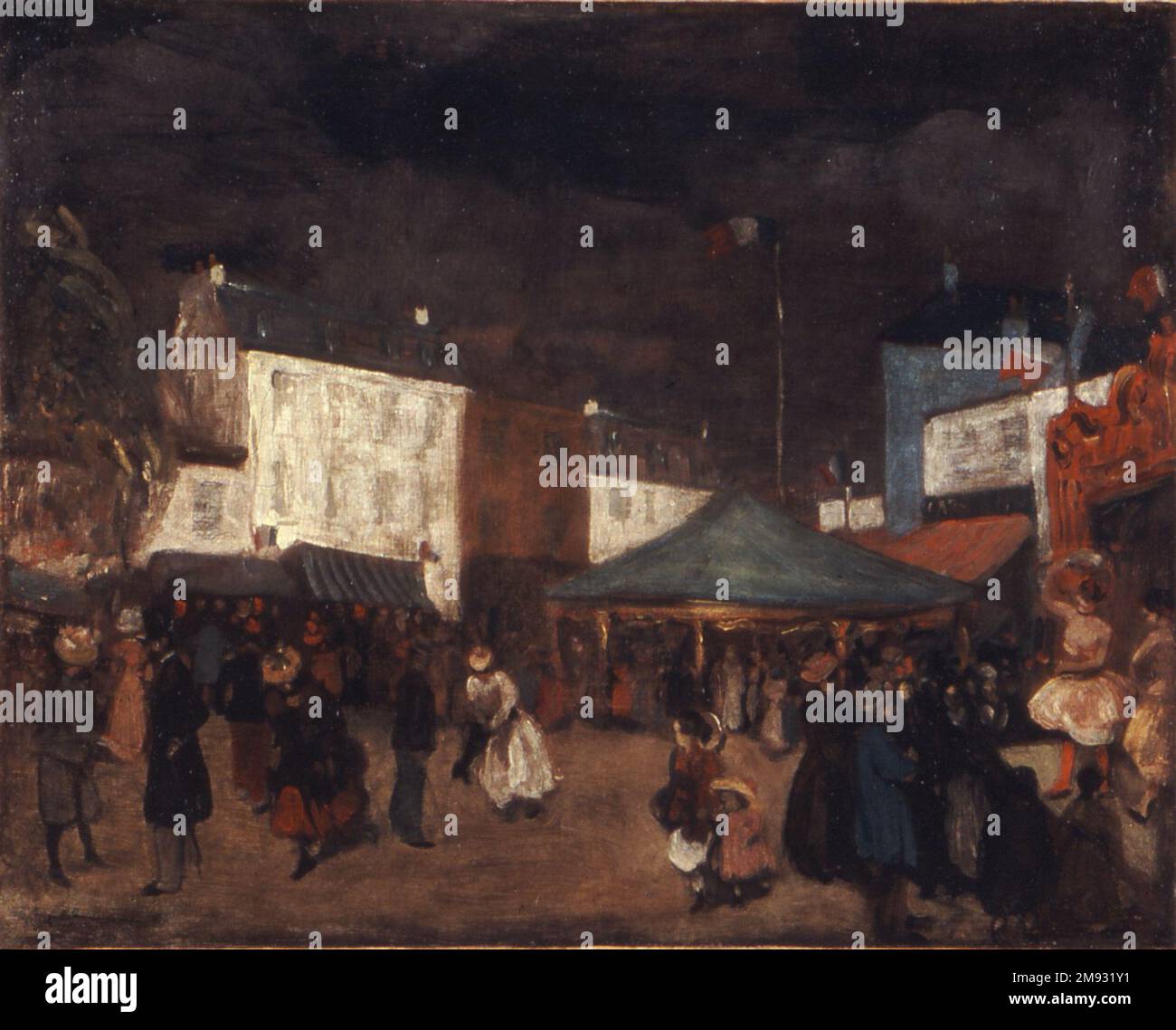 Santiago Rusiñol / 'Pelando la pava', 1892, Óleo sobre tela, 81 x