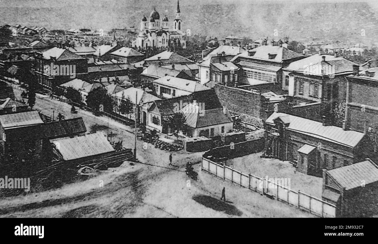 Aerial view of Pre-revolutionary Yuzovka (Donetsk, Ukraine) ca. before 1917 Stock Photo - Alamy
