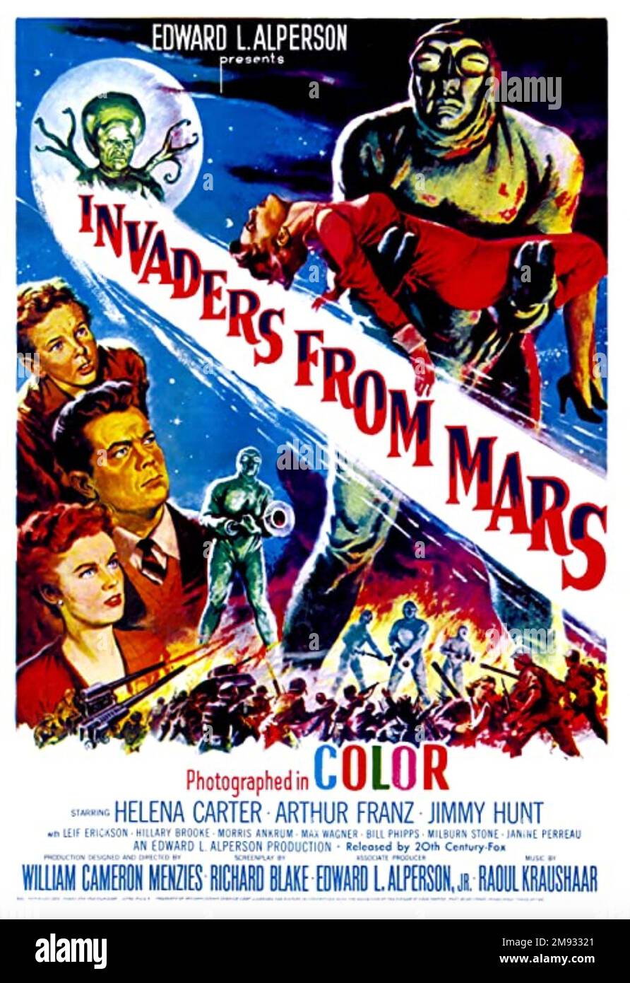 INVADERS FROM MARS 1953 Twentieth Century Fox film Stock Photo