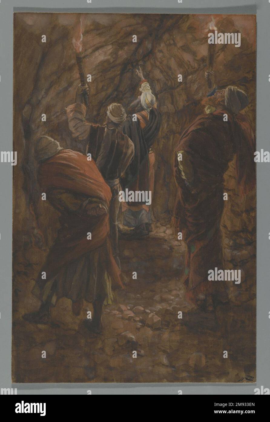 The Chasm in the Rock in the Cave Beneath Calvary (La fente du rocher dans la grotte sous le