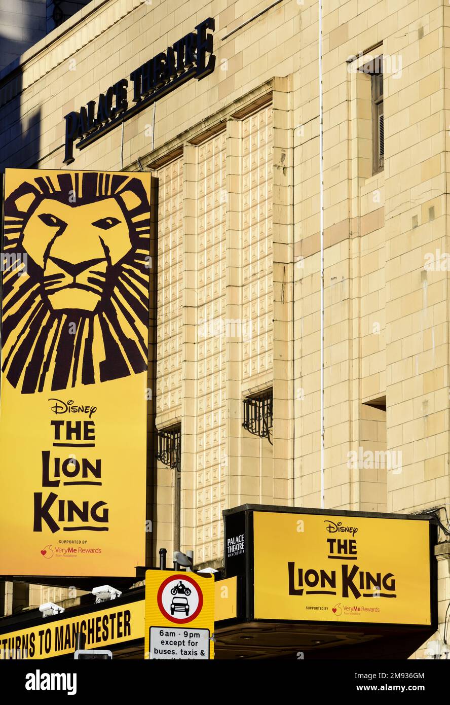 Exterior view of the frontage of the Palace Theatre, Oxford Street