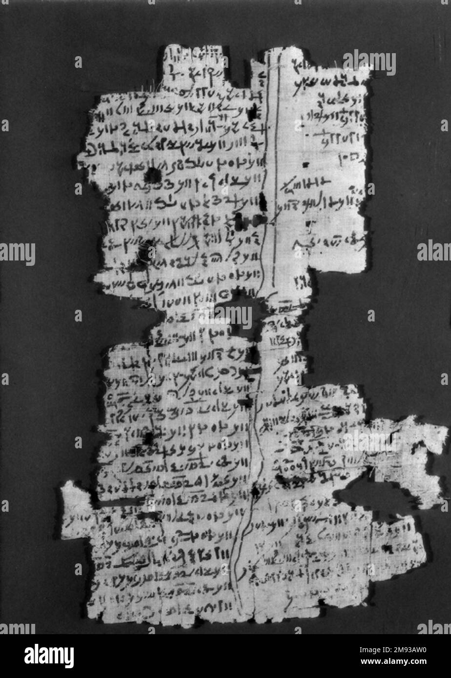 Papyrus Fragments Inscribed in Demotic or Greek Papyrus Fragments ...
