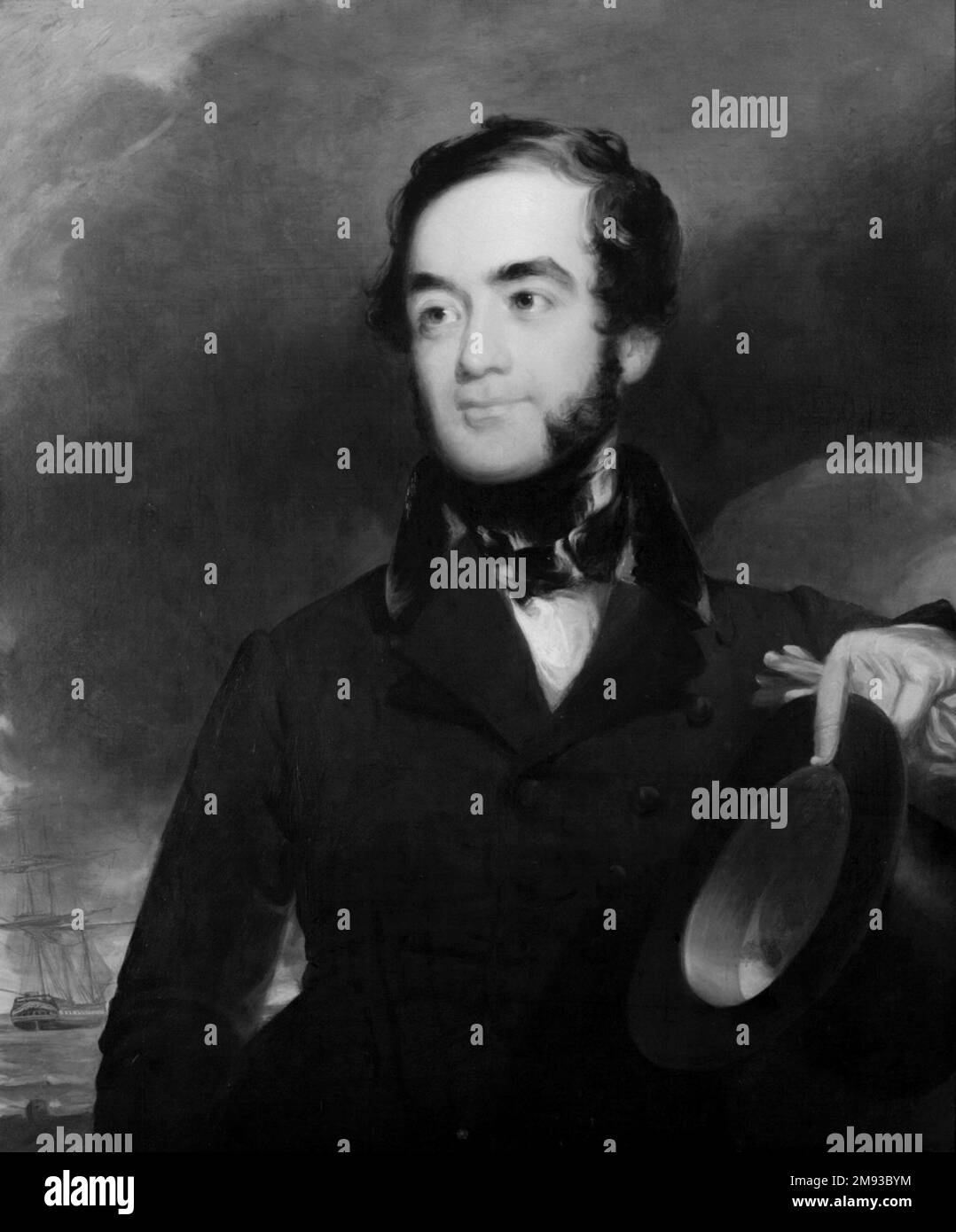 Portrait of a Man John Neagle (American, 1796-1865). Portrait of a Man, ca. 1845. Oil on canvas, 30 1/16 x 25 1/16 in. (76.3 x 63.6 cm).   American Art ca. 1845 Stock Photo