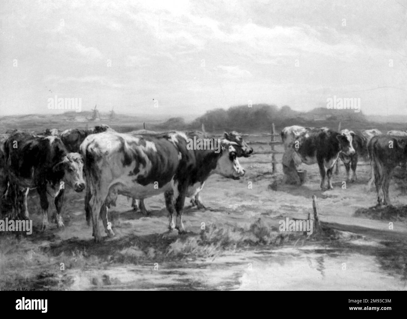 Milking Time in Holland William Henry Howe (American, 1846-1929). , ca ...