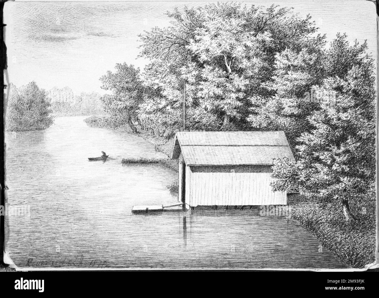 Sketchbook C. Halsey. Sketchbook, ca. 1879. Drawing: ink and graphite ...