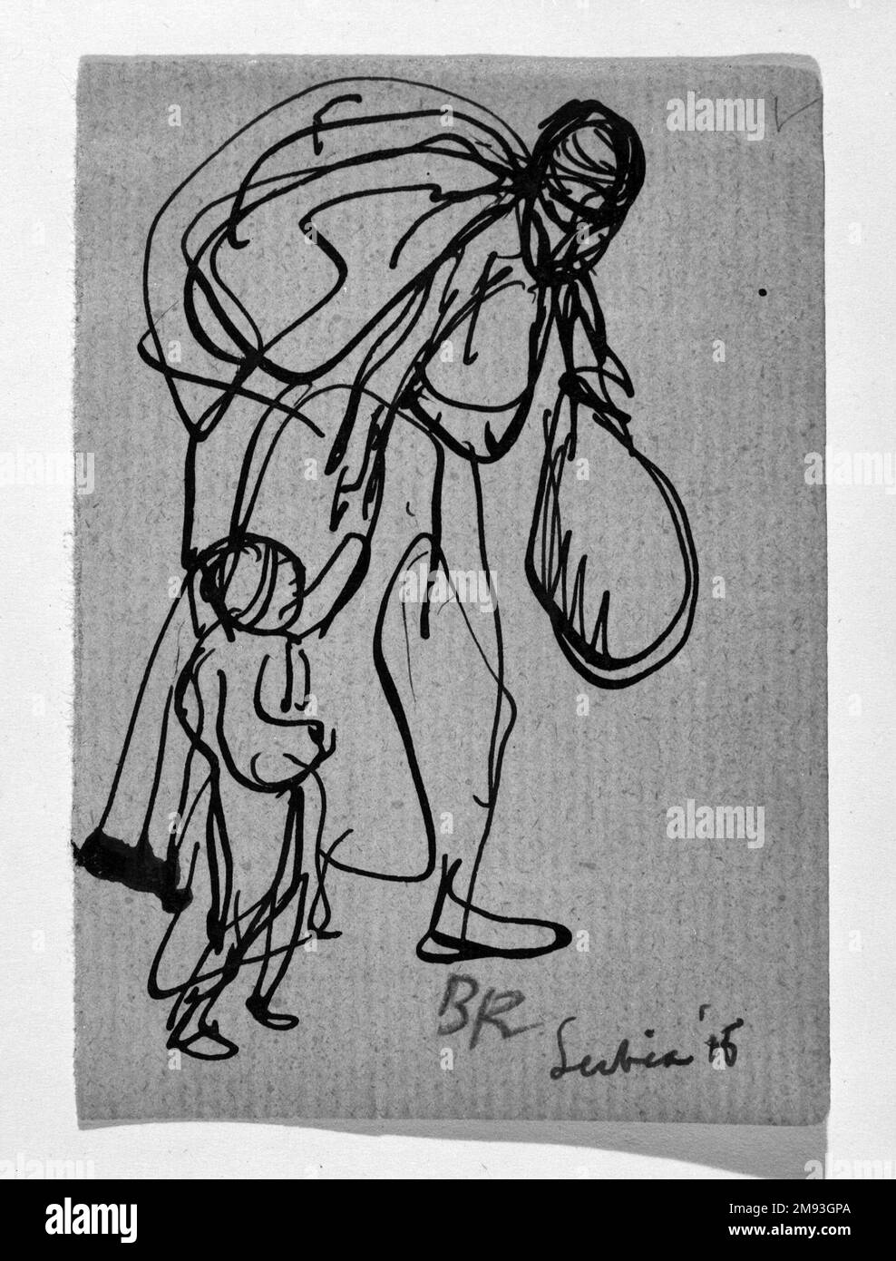 leaves-from-a-serbian-sketchbook-sketch-of-a-mother-and-child-boardman