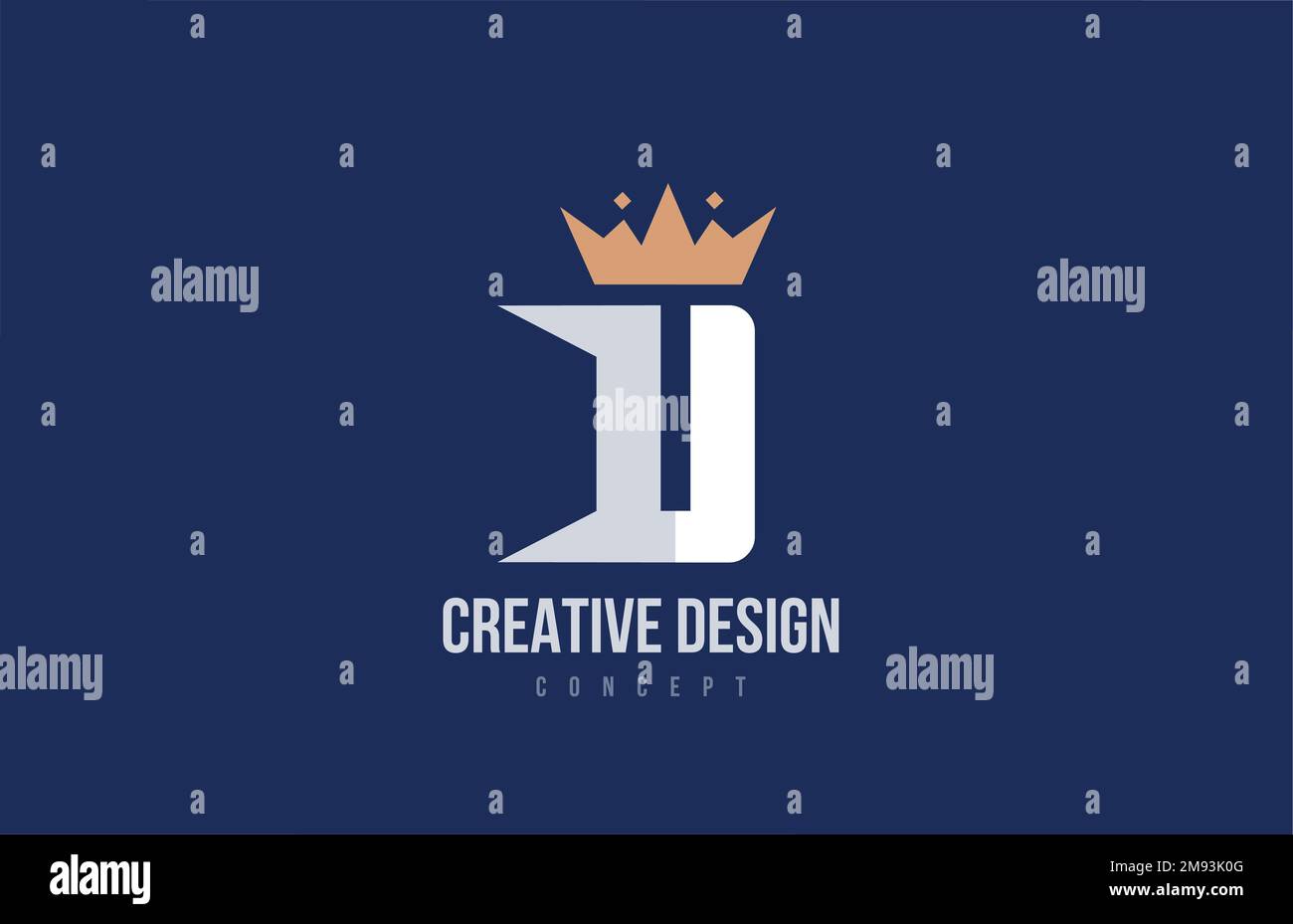 king crown U alphabet letter logo icon design. Creative template for ...