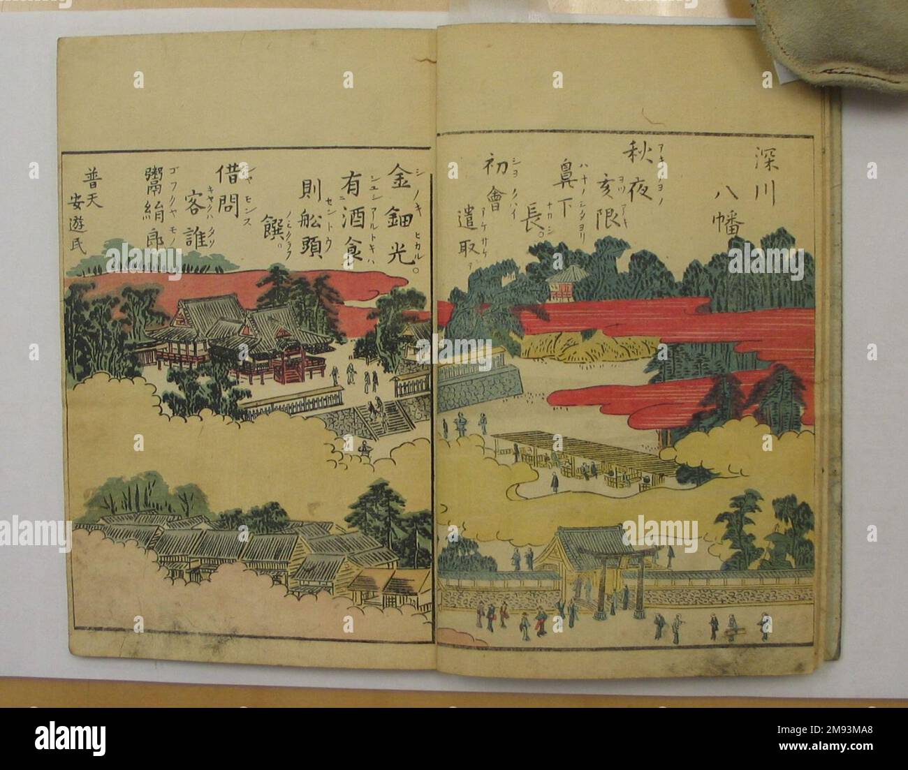 LIVRE IMPRIMÉ JAPONAIS Ukiyo-e sur bois 5-289 en deux volumes Utagawa