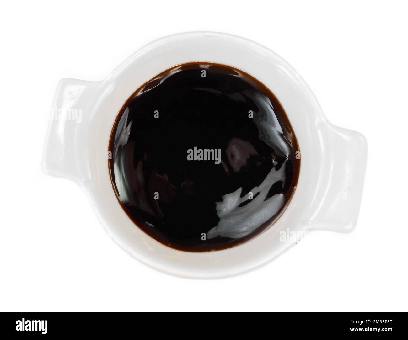 Balsamic vinegar isolated on white background. Balsamic vinegar cream