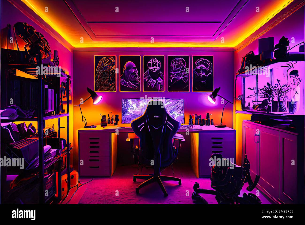 background, streamer background, streamer room, interior, inside