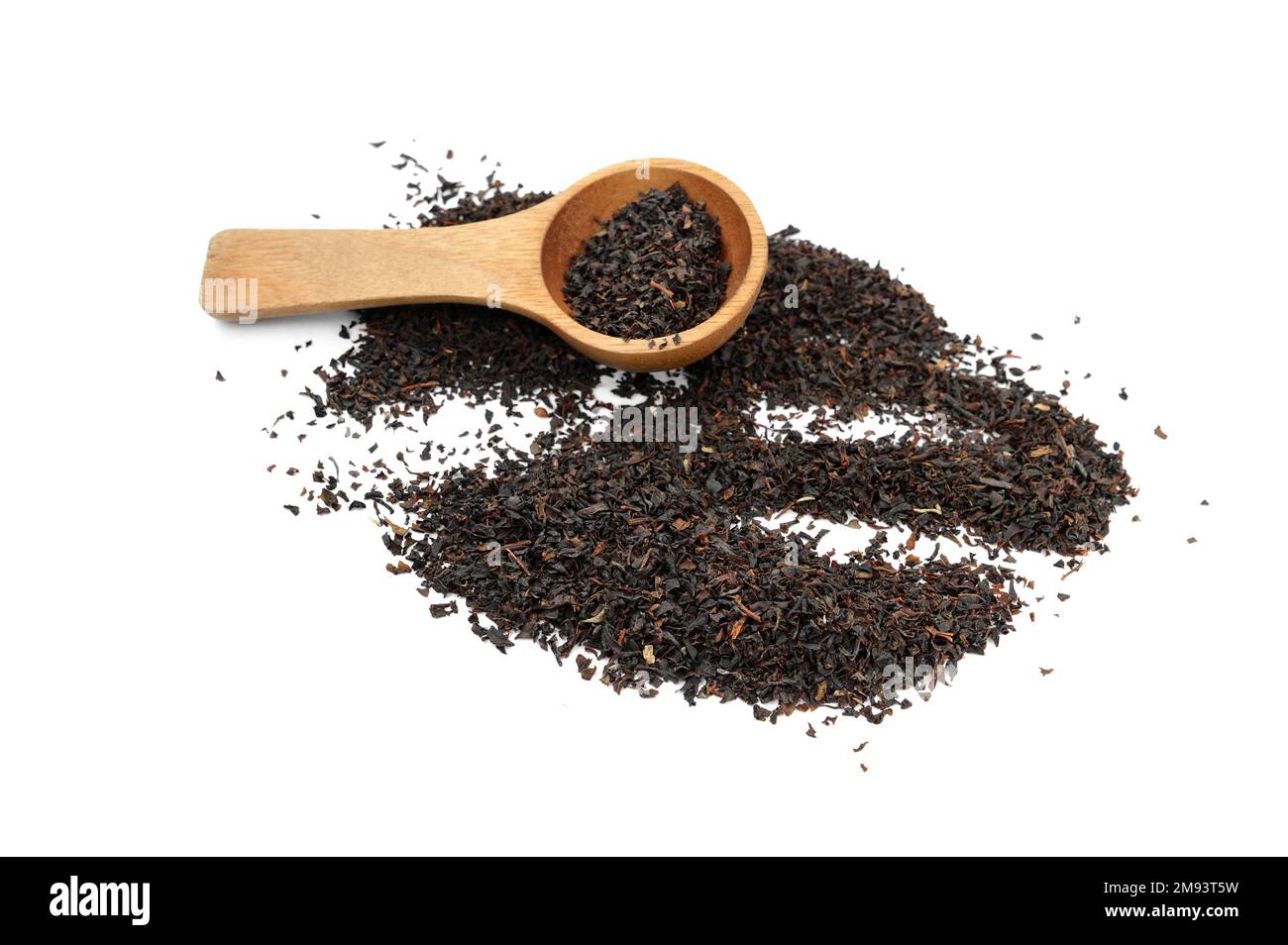 Dry black tea leaves isolated on white background Stock Photo Alamy