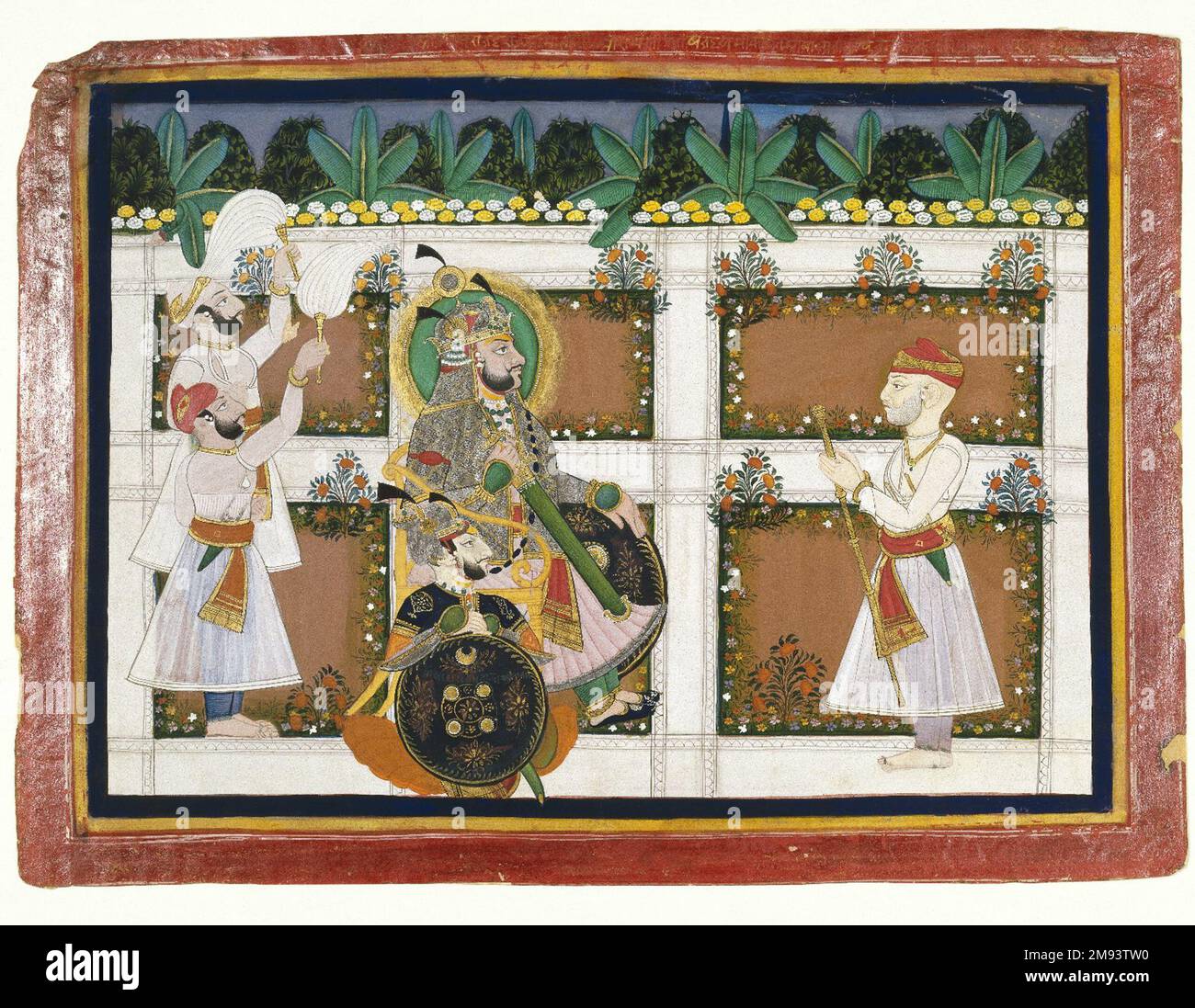 Framed Watercolour Of a Maharajah- 19th Century Framed Watercolour Of a Maharajah- 19th Century