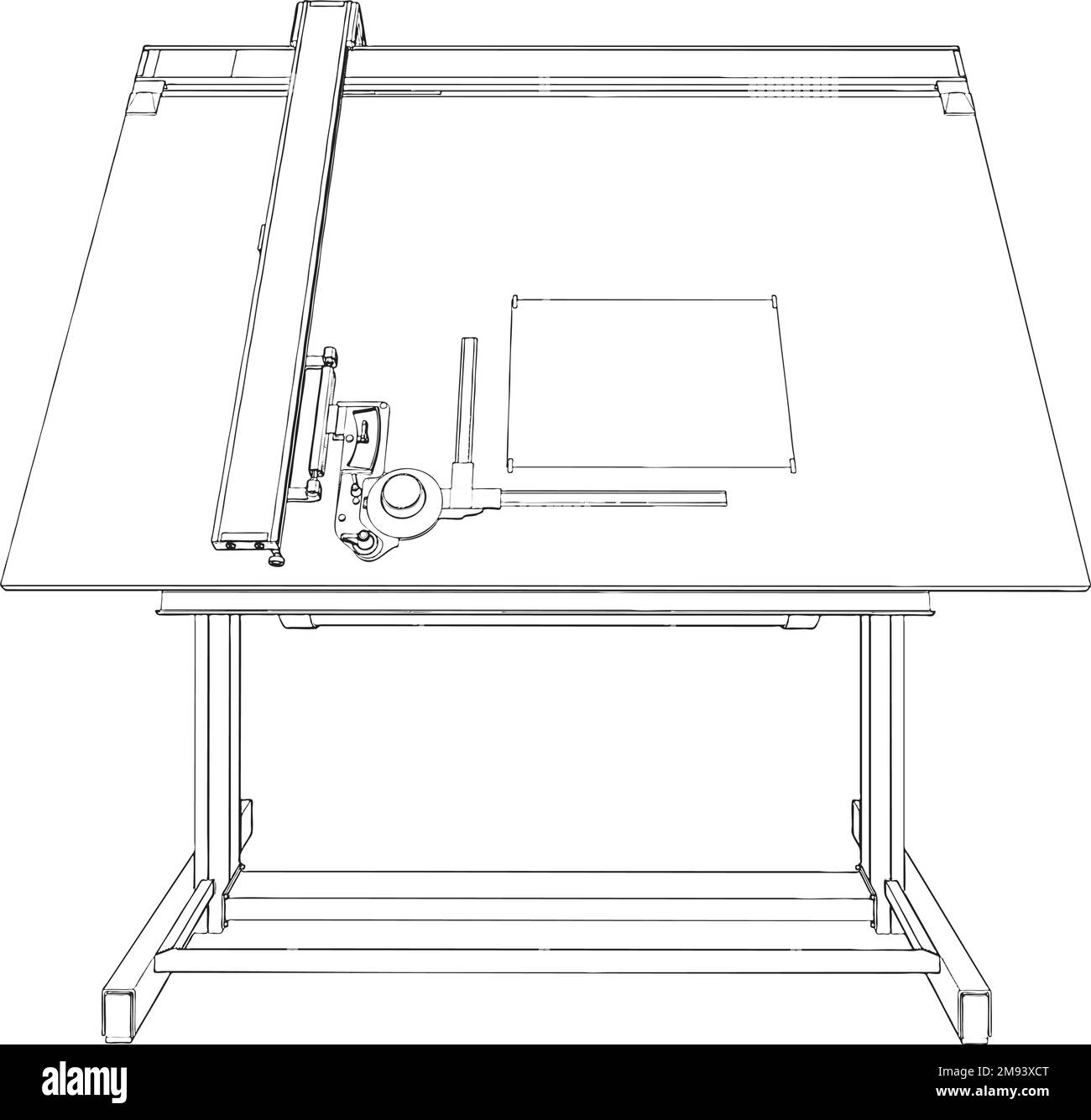 Office Drawing Table Vector Stock Vector Image & Art - Alamy