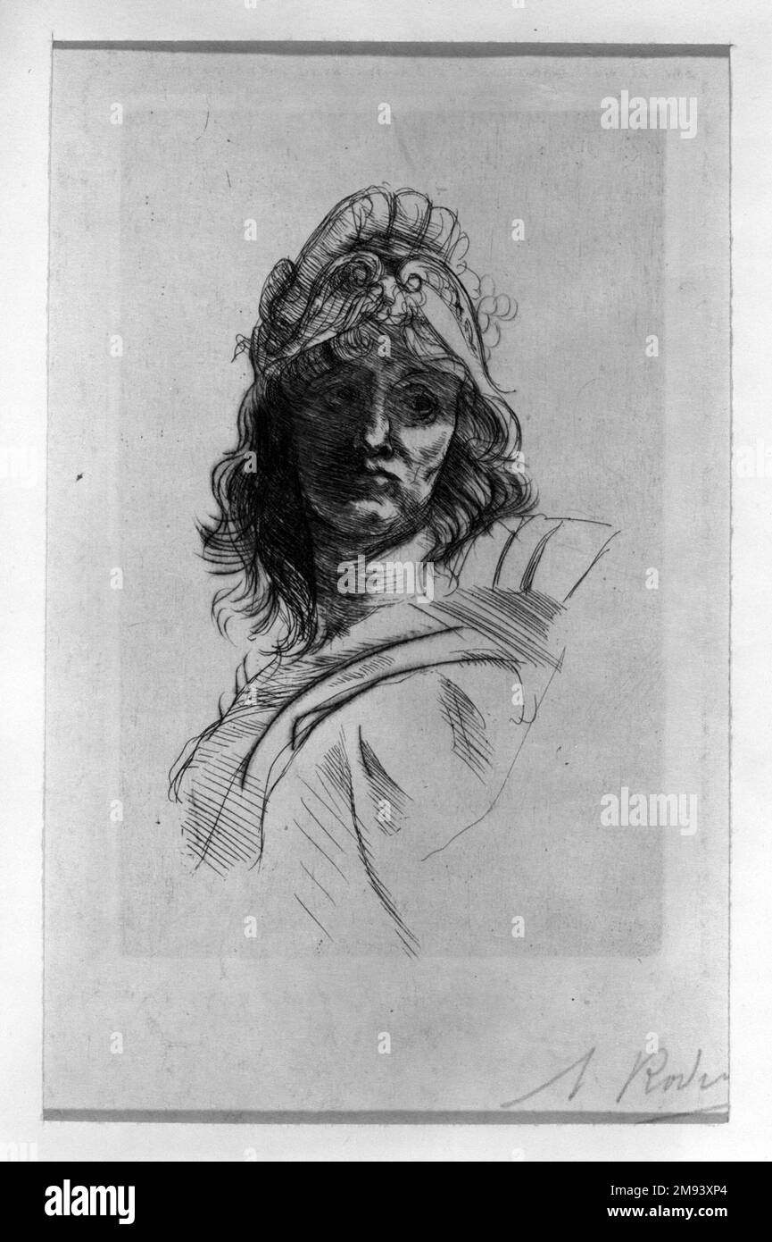Bust of Bellone Auguste Rodin (French, 1840-1917). , ca. 1883. Etching ...
