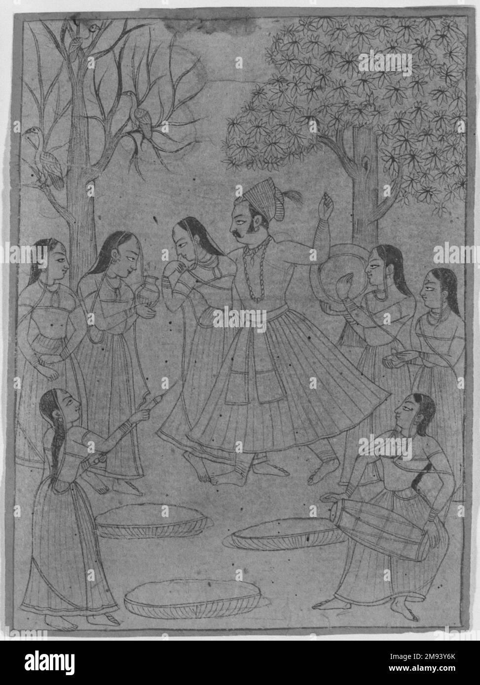 Raja and Ladies at Holi Festival Indian. Raja and Ladies at Holi ...