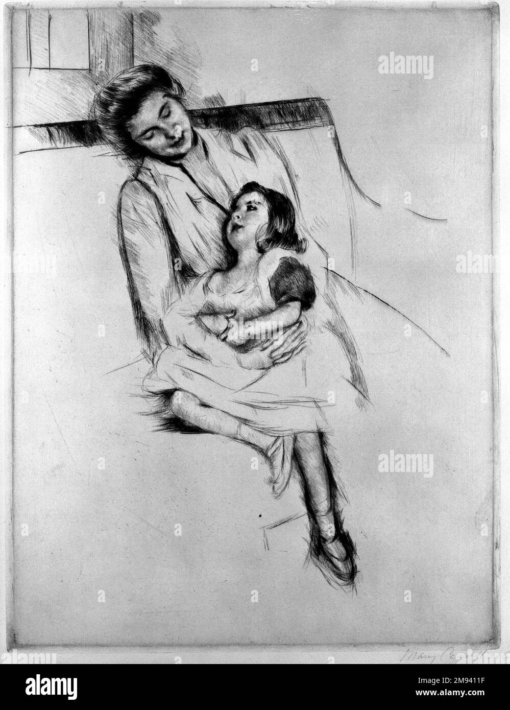 and Her Mother on the Sofa Mary Cassatt (American, 18441926