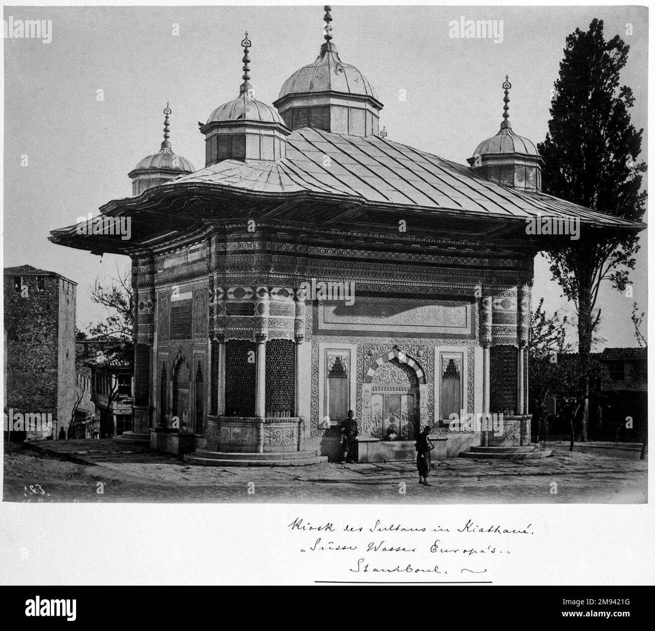 Fountain of Sultan Ahmet III (r. 1703-1730) Fountain of Sultan Ahmet III (r. 1703-1730), ca. 1860-1880. Gelatin silver photograph, sheet: height: 12 in.   Arts of the Islamic World ca. 1860-1880 Stock Photo