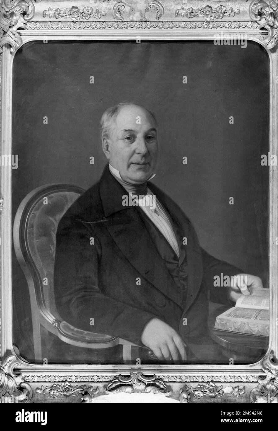 John Graham Charles Christian Heinrich Nahl (American, 1818-1878). John Graham, 1851. Oil on canvas, 35 7/8 x 28 7/8 in. (91.2 x 73.4 cm).   American Art 1851 Stock Photo