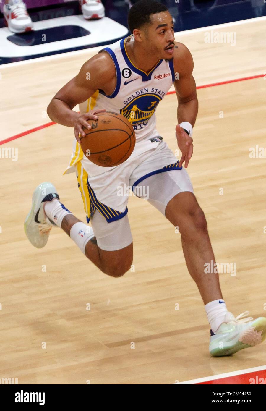 WASHINGTON DC JANUARY 16 Golden State Warriors Guard Jordan Poole washington-dc-january-16-golden-state-warriors-guard-jordan-poole