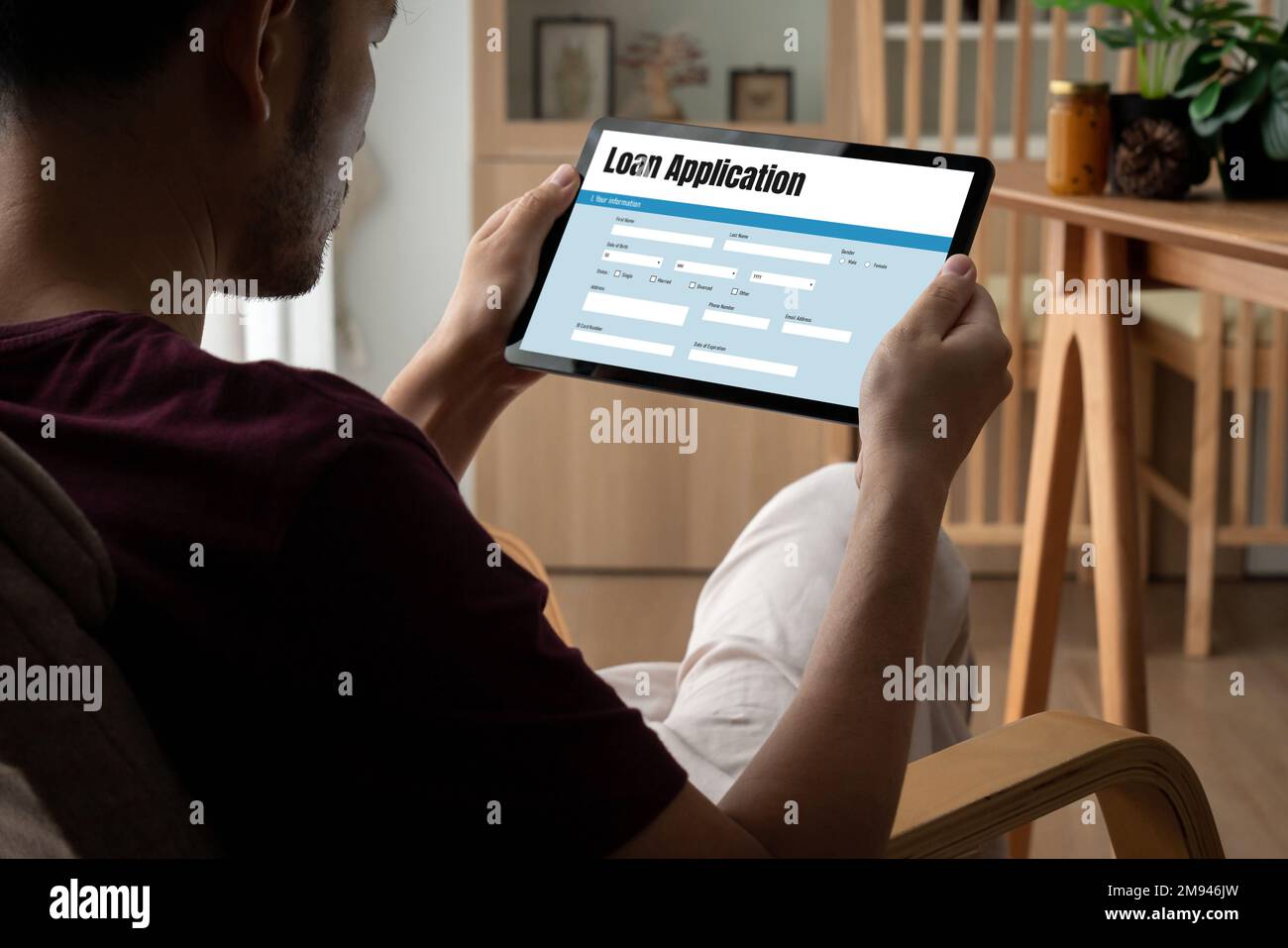 Online loan application form for modish digital information collection