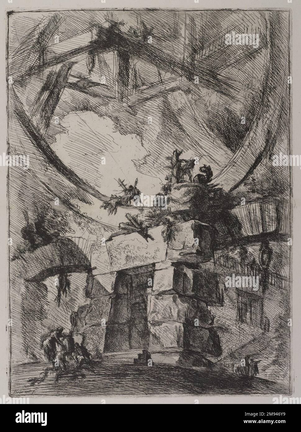 Invenzioni Capric di Carceri, Hind 9, First State of Three Giovanni