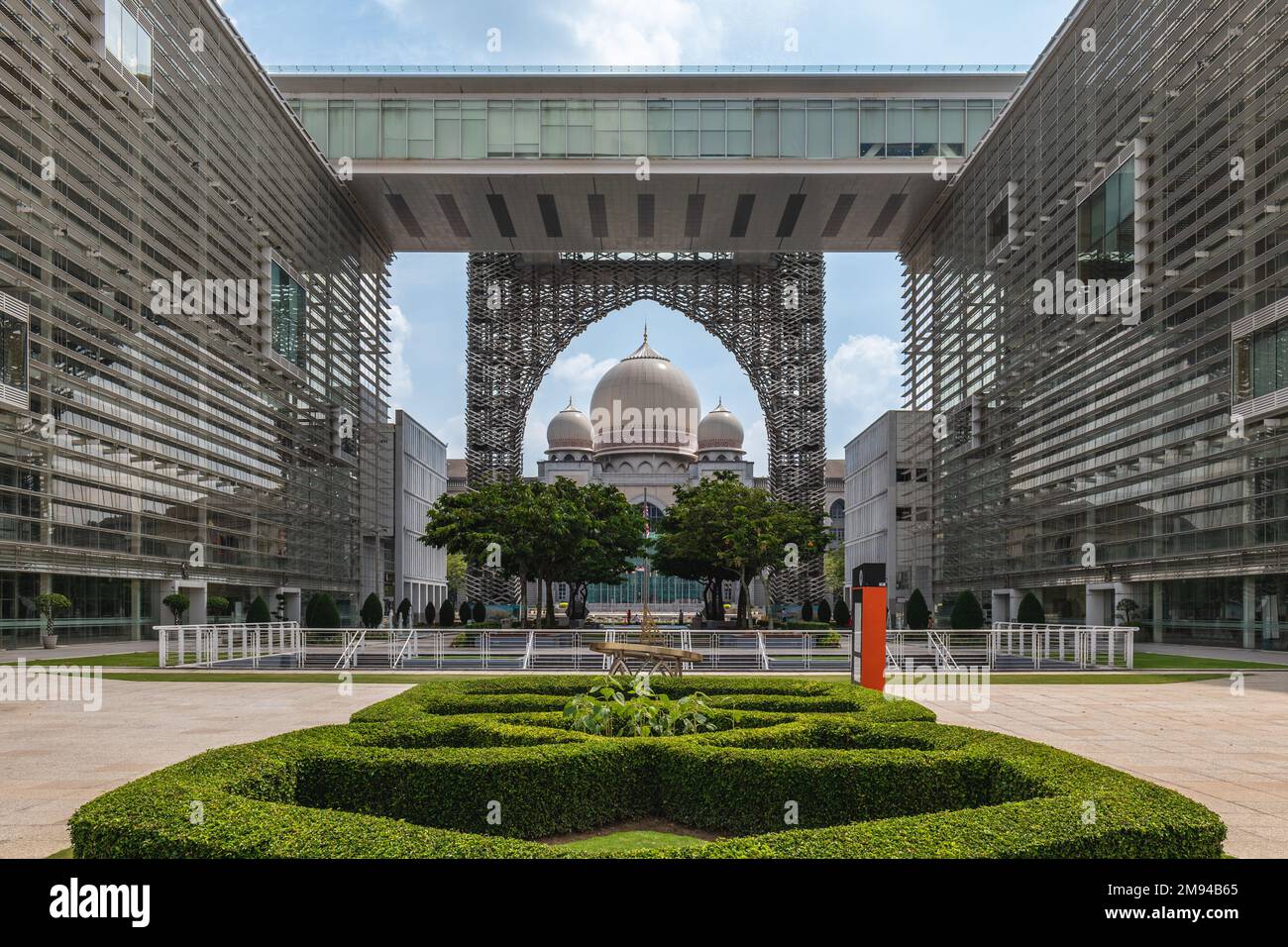 Dataran Putrajaya and Palace of Justice in Putrajaya, Malaysia Stock Photo