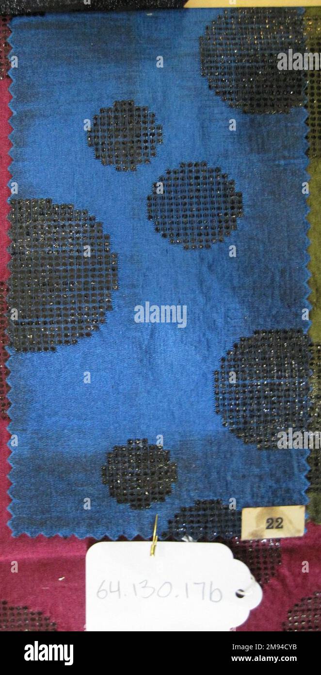 Textile Swatches Onondaga Silk Company, Inc. (1925-1981). Textile Swatches, 1948-1959. 81 silk; 19 metal, (a) - (c): 8 3/8 x 4 1/2 in. (21.3 x 11.4 cm).    1948-1959 Stock Photo