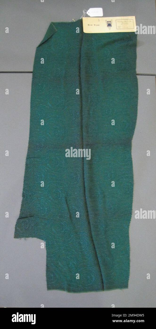 Textile Swatches Onondaga Silk Company, Inc. (1925-1981). , 1948-1959. 55 acetate, 45 rayon, 43 x 17 in. (109.2 x 43.2 cm).    1948-1959 Stock Photo