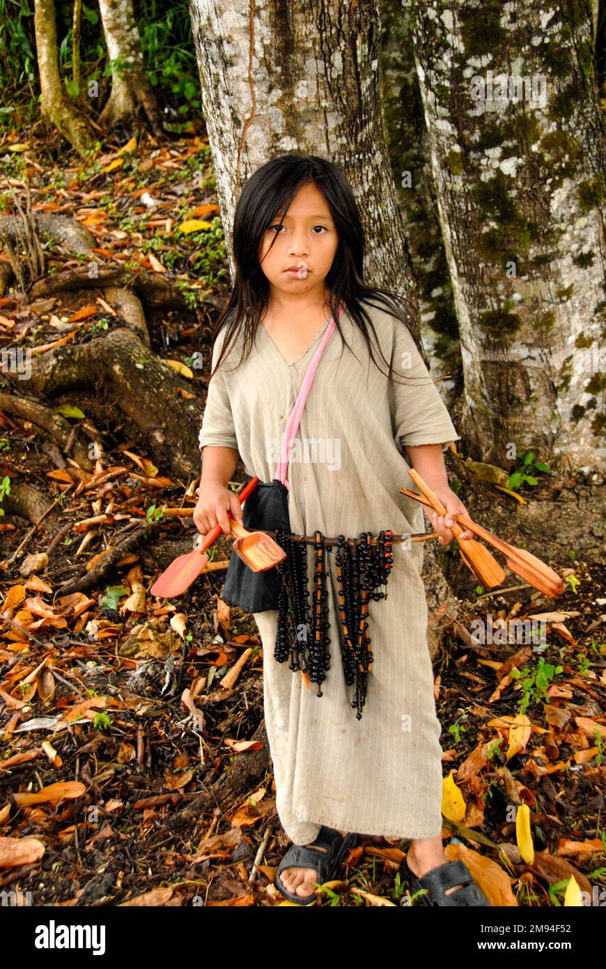 Faces of Mexico: Indigenous of Chiapas Stock Photo