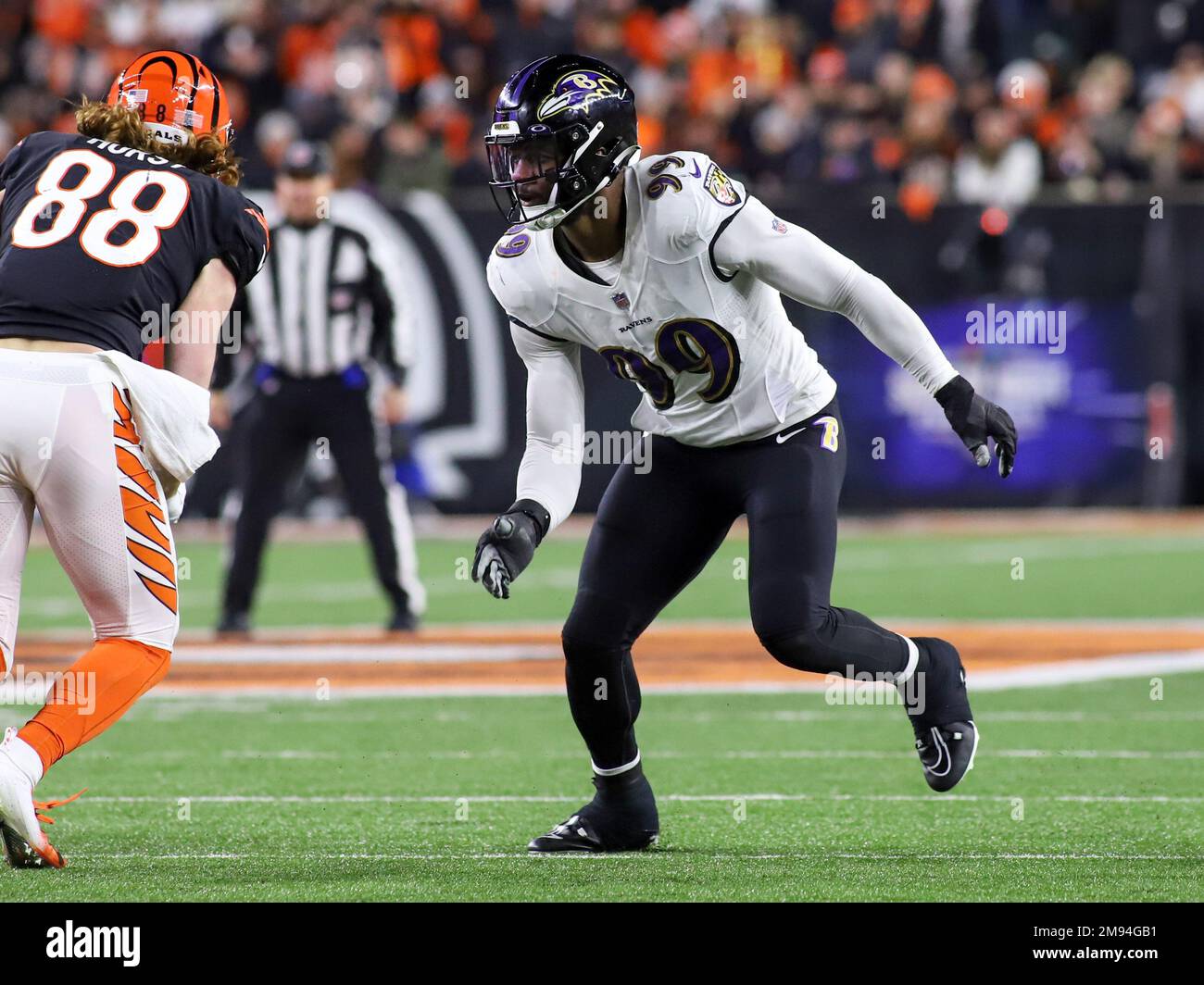Cincinnati, Ohio, USA. 15th Jan, 2023. Baltimore Ravens OLB Odafe Oweh