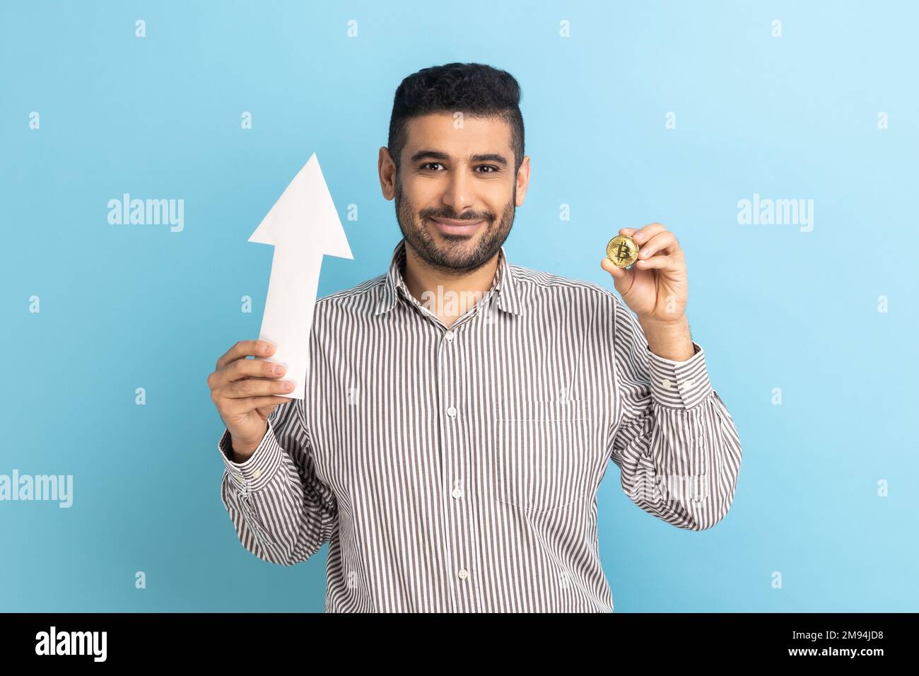 Bitcoin up hi-res stock photography and images - Alamy