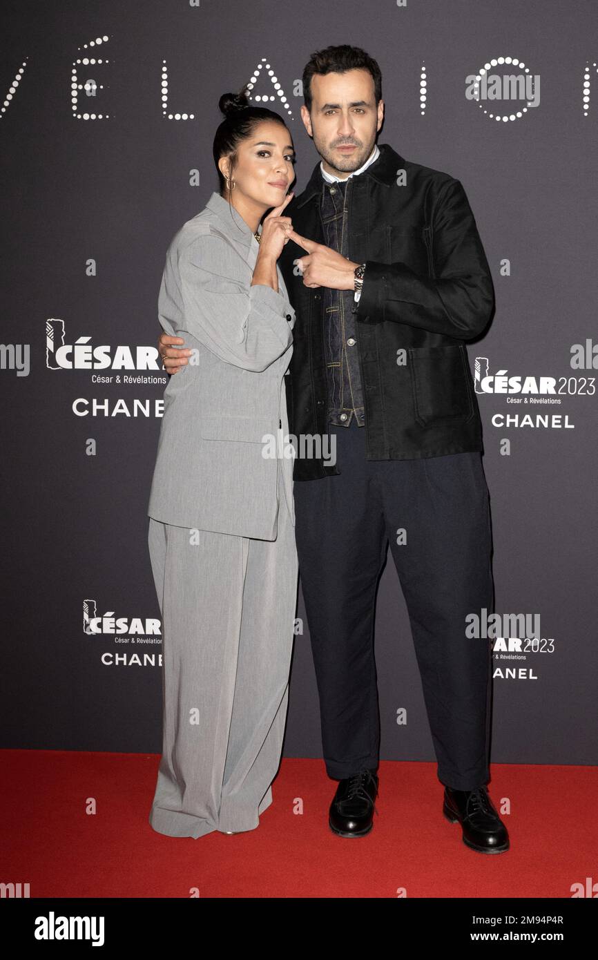 Leila Bekhti and Jonathan Cohen attend