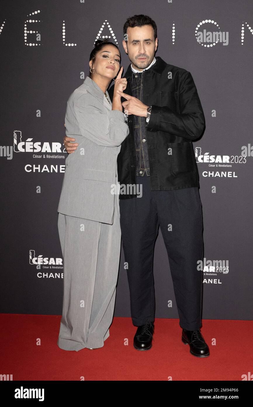 Leila Bekhti and Jonathan Cohen attend