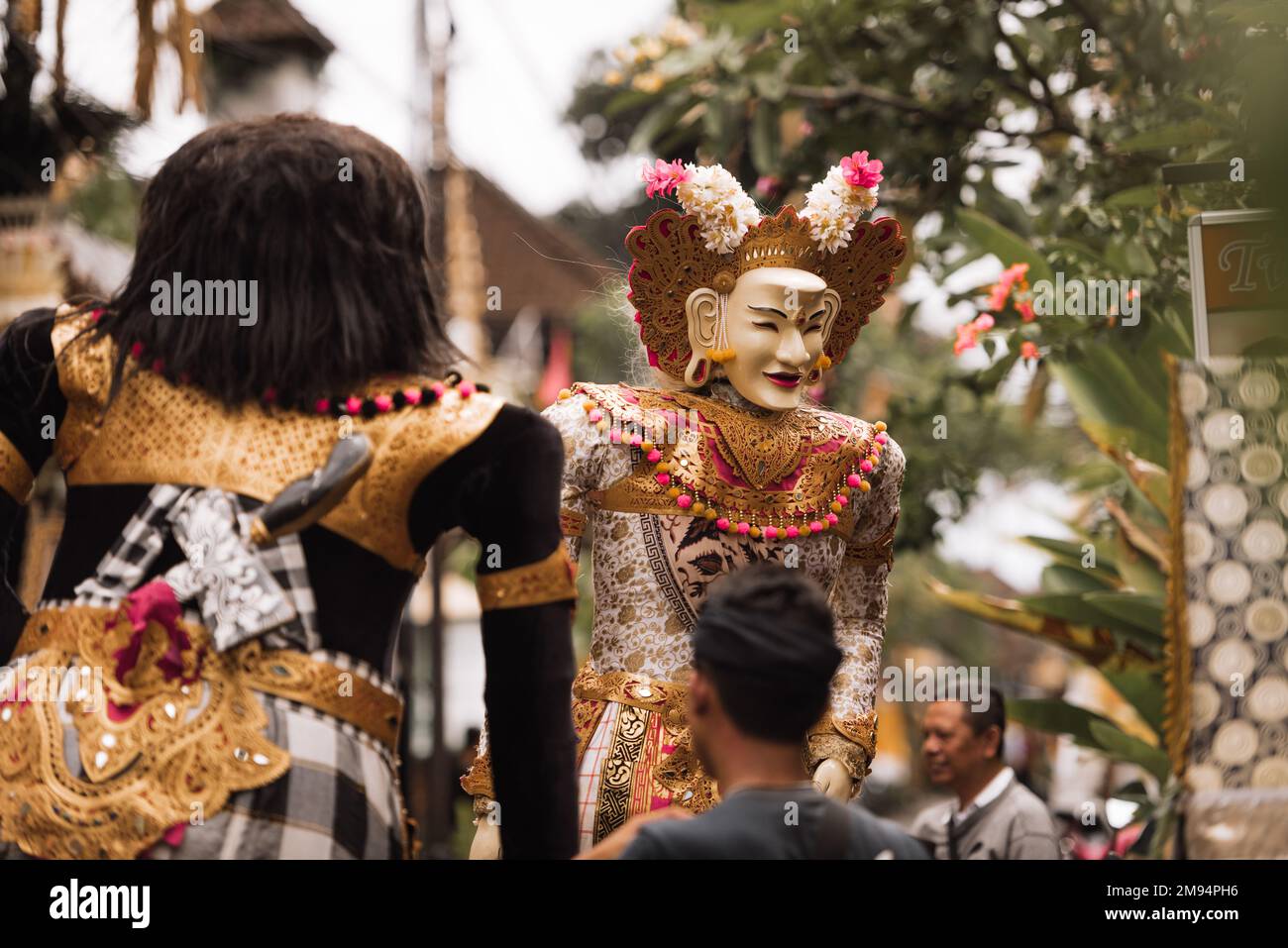 Traditional celebration ritual in Bali, Indonesia. Traditional Balinese ...