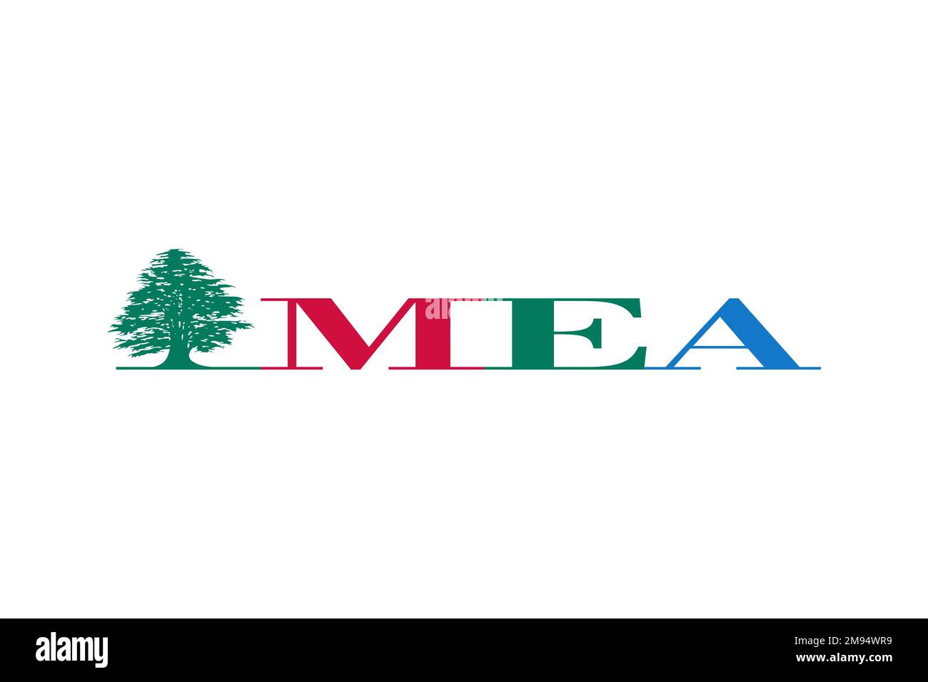 Middle East Airline, Logo, White background Stock Photo - Alamy