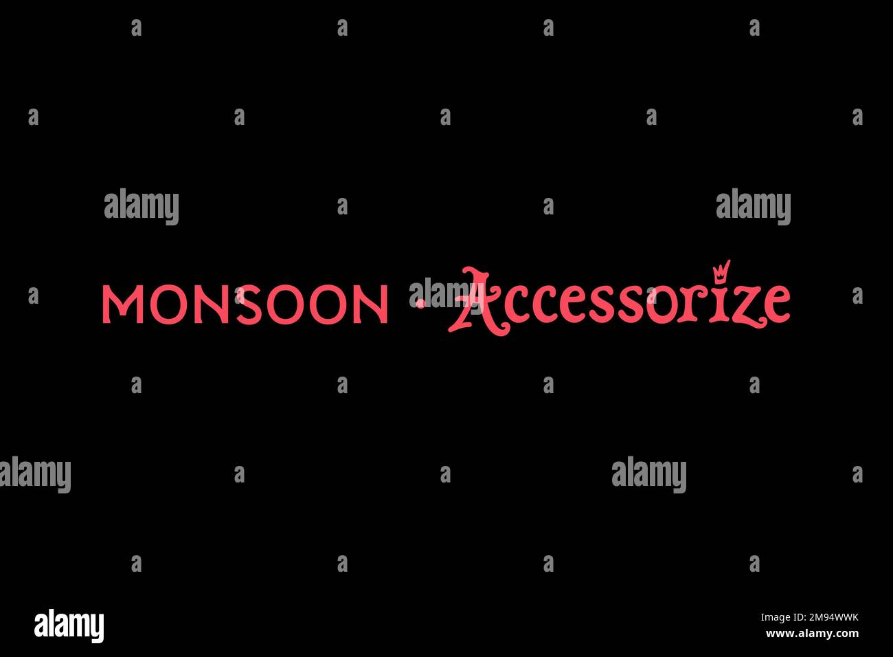 Monsoon Accessorize, Logo, Black Background Stock Photo Alamy