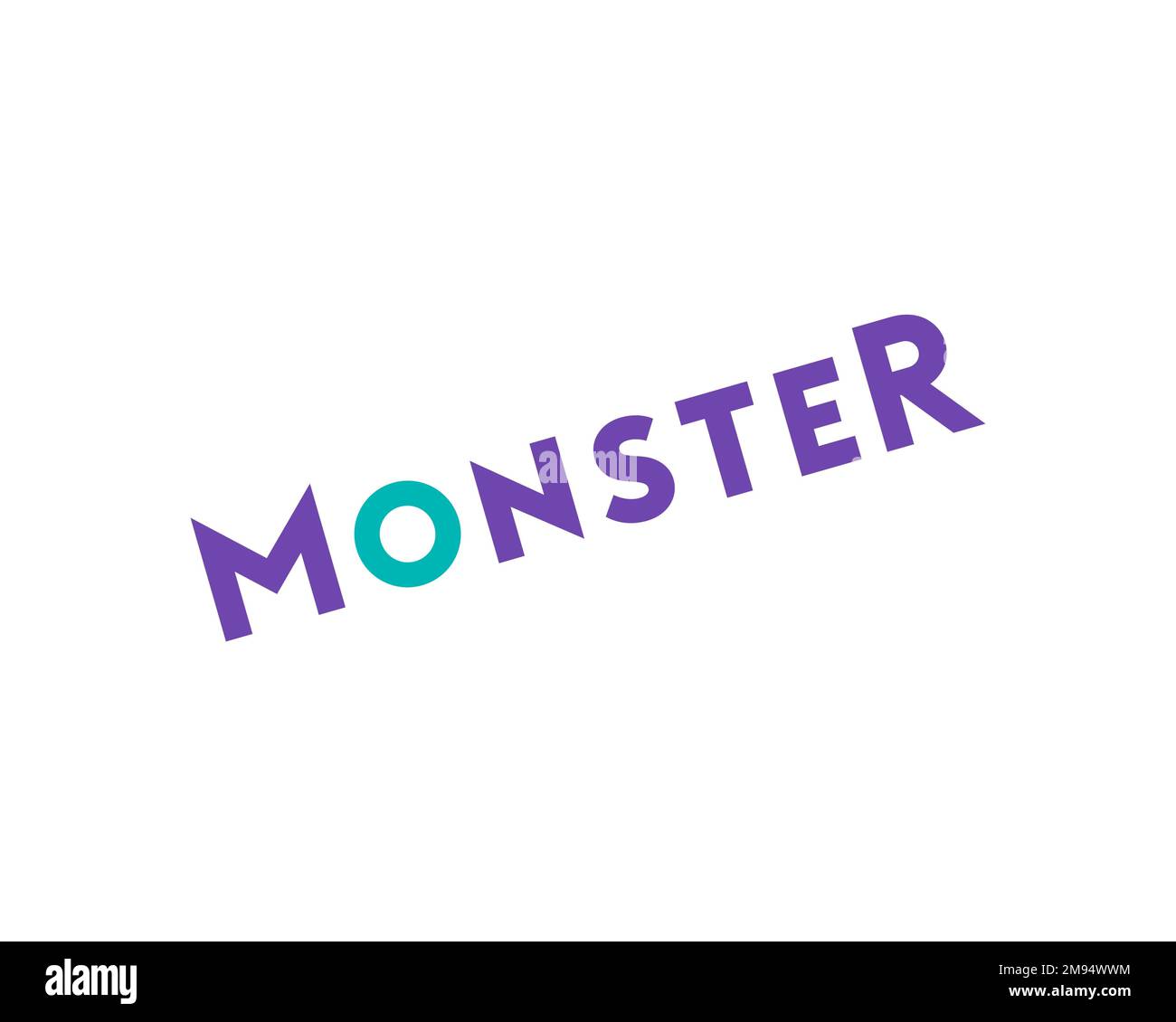 Monster. com, rotated logo, white background Stock Photo Alamy