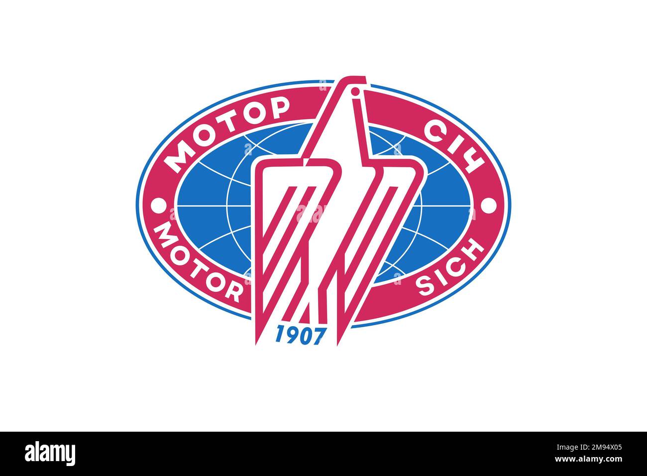 Motor Sich, Logo, White background Stock Photo Alamy