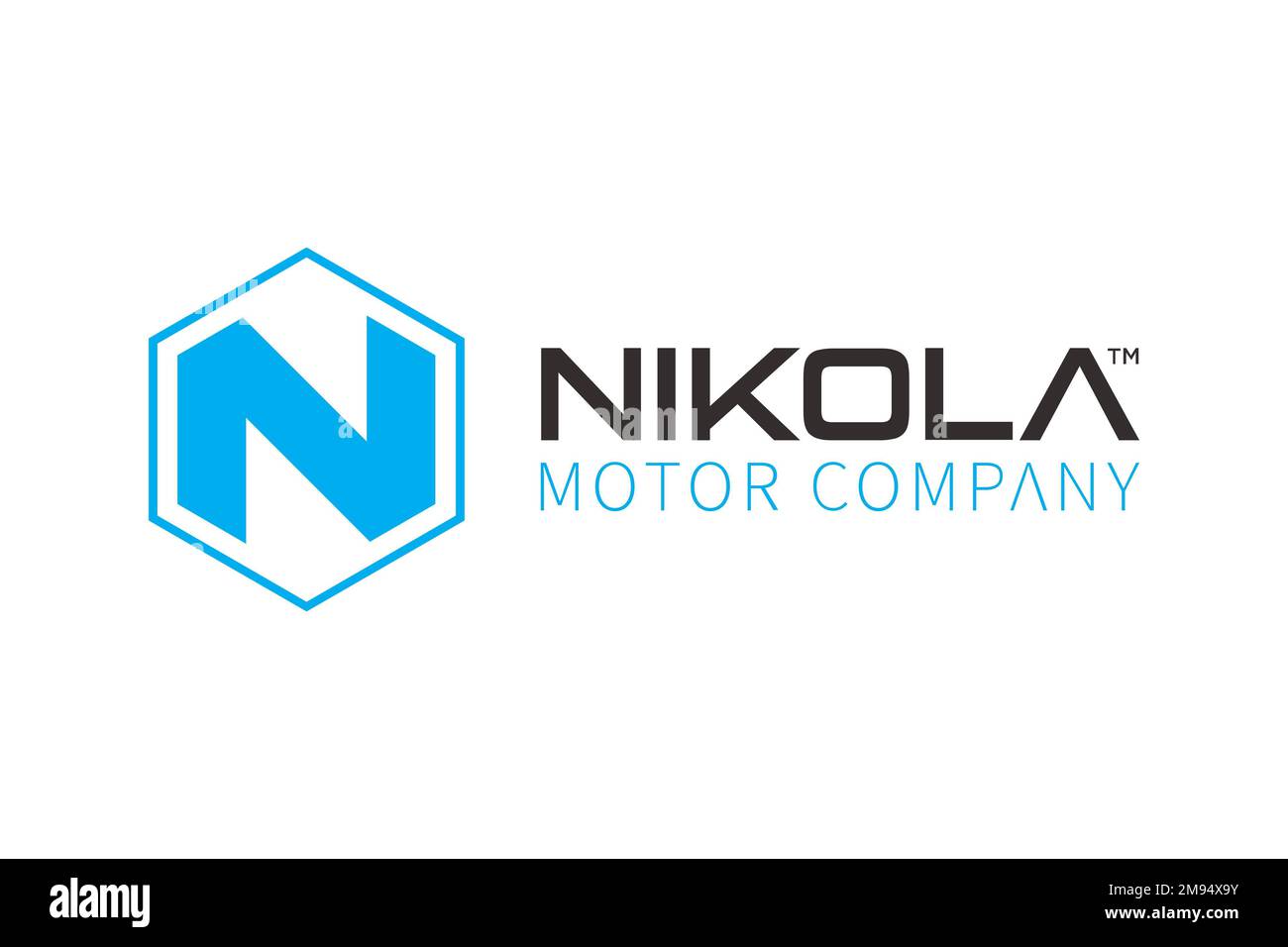 Nikola Motor Company, Logo, White background Stock Photo