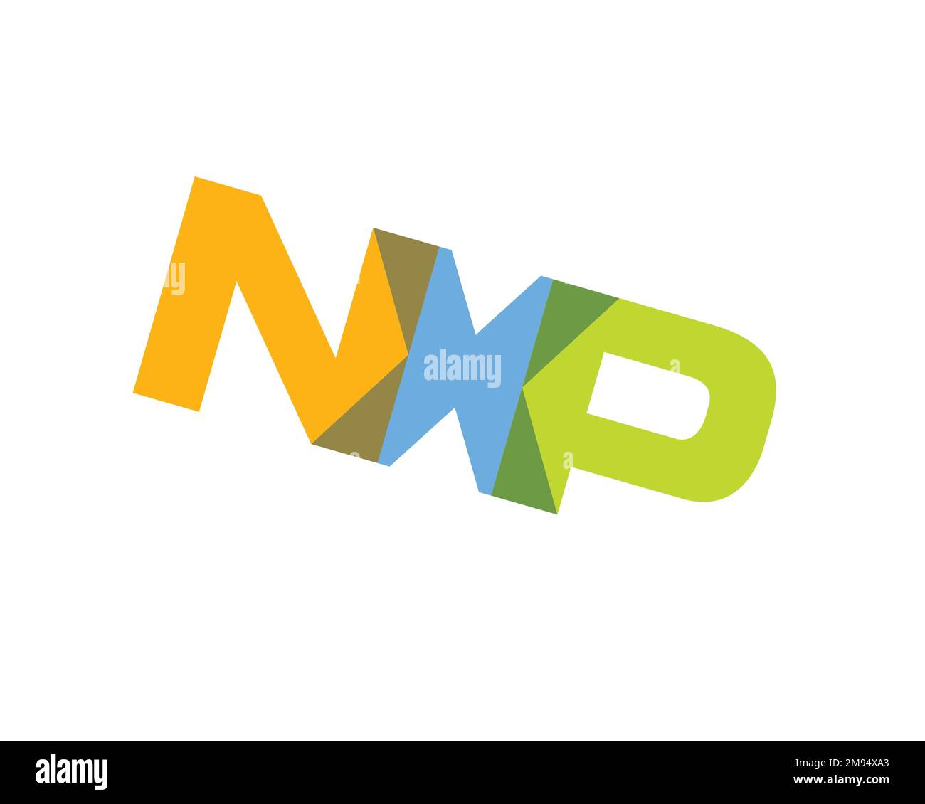 NXP Semiconductors, Rotated Logo, White Background B Stock Photo - Alamy