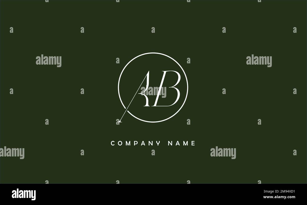 AB, BA  Abstract Letters Logo Monogram Stock Vector