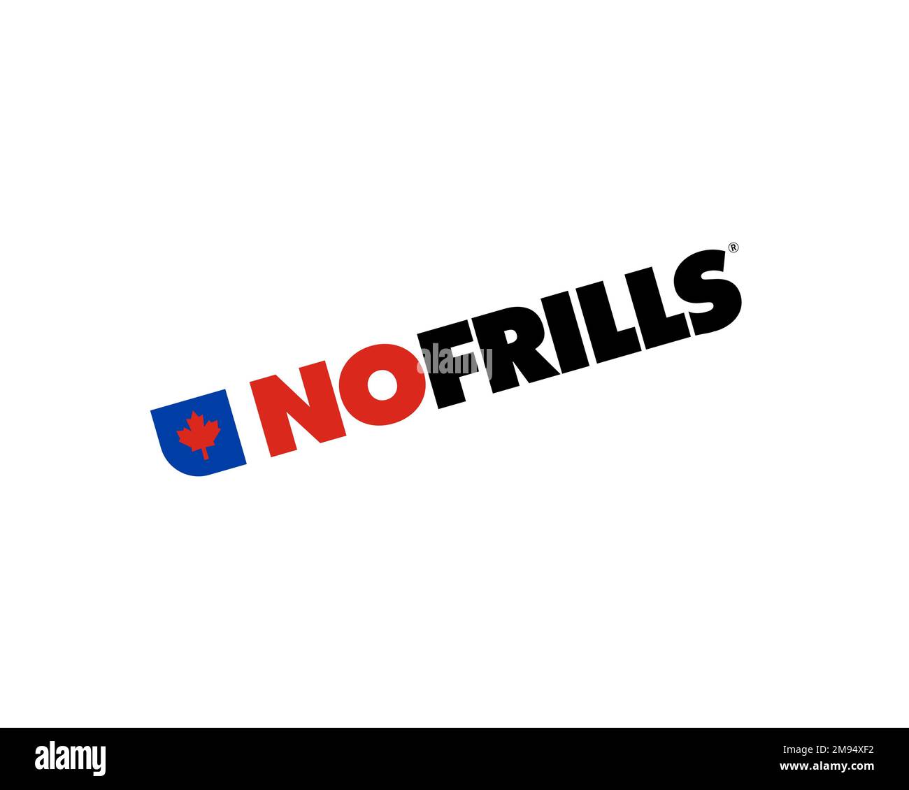 No Frills grocery store, rotated logo, white background Stock Photo Alamy