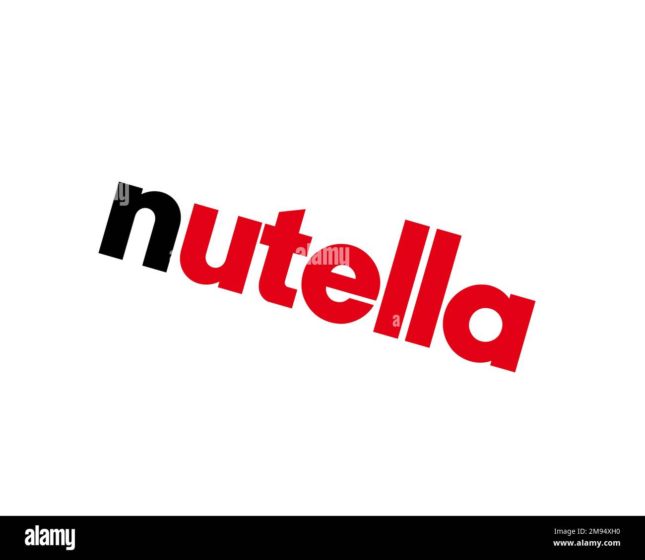 Nutella, rotated logo, white background B Stock Photo - Alamy