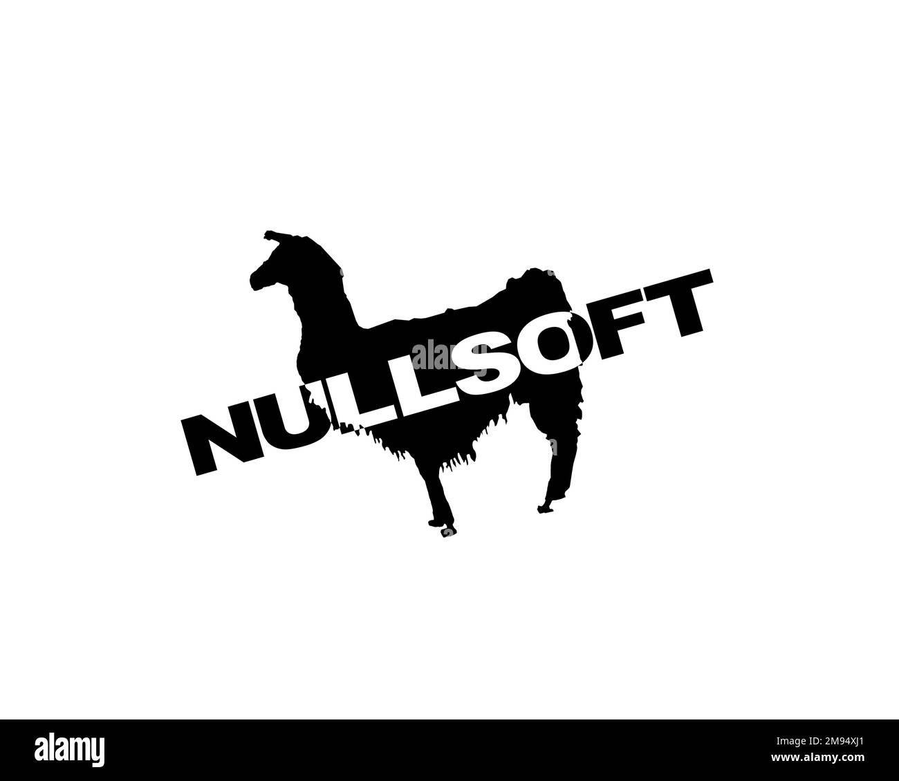 Nullsoft, rotated logo, white background Stock Photo - Alamy