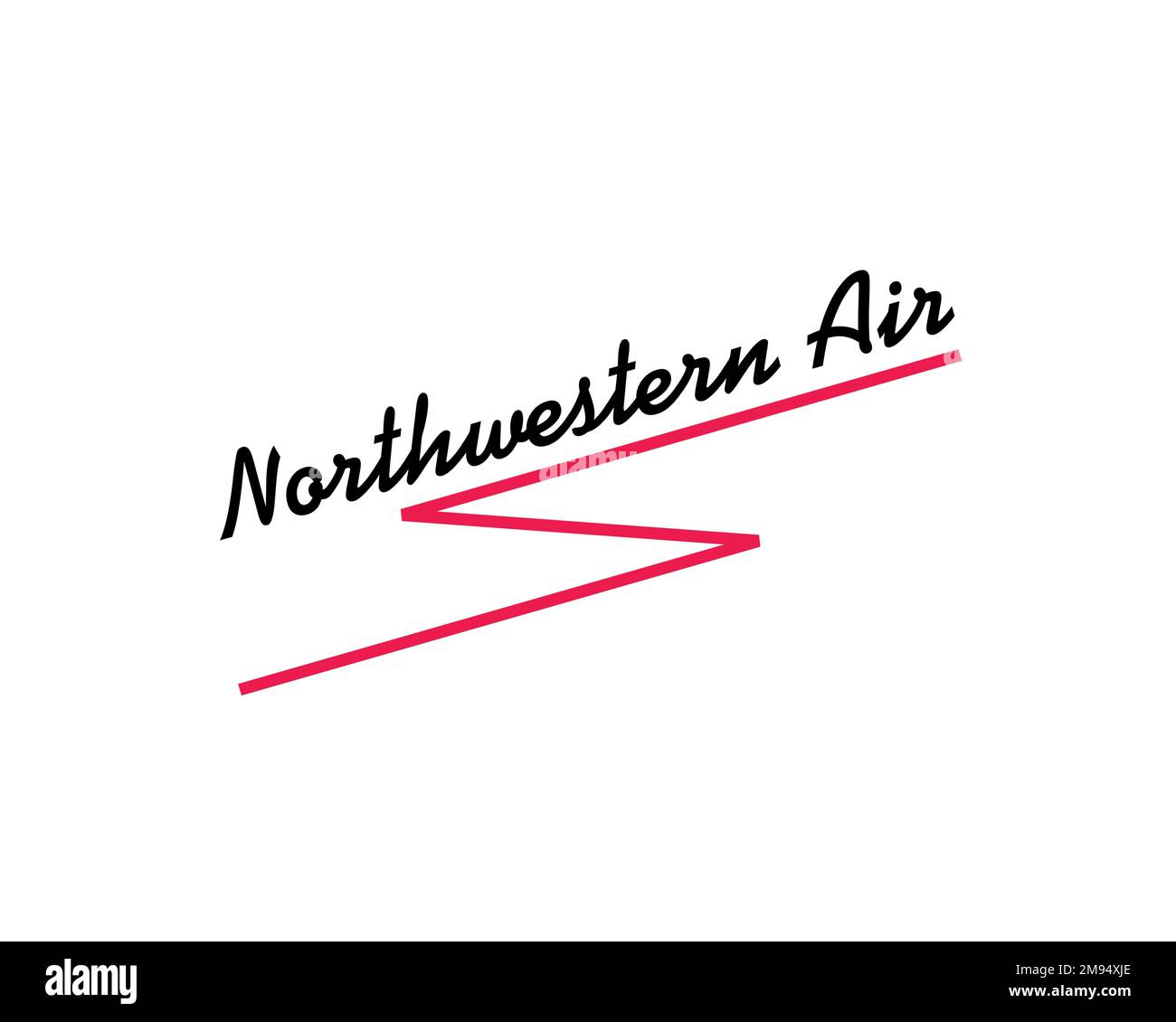 Northwestern Air, Rotated Logo, White Background Stock Photo Alamy